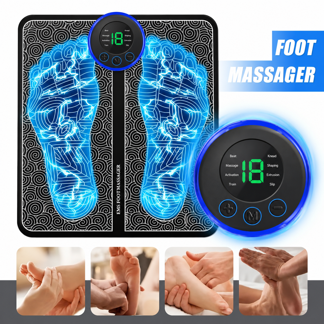 Tapis de massage EMS AYAORA pour les pieds — vue principale
