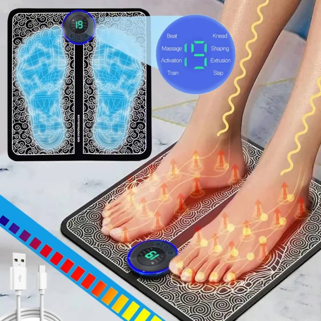 Tapis EMS AYAORA — modes de massage et intensités